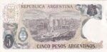 CRBX1557 BILLETE ARGENTINA 5 PESOS SIN CIRCULAR - Imagen 2