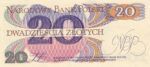 CRBX1660 BILLETE POLONIA 20 ZLOTYCH 1982 SIN CIRCULAR - Imagen 2