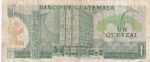 CRBX1733 BILLETE GUATEMALA 1 QUETZAL 1983 BC - Imagen 2