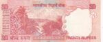 CRBX1775 BILLETE INDIA 20 RUPIAS 2008 P-96C SIN CIRCULAR - Imagen 2