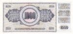 CRBX1789 BILLETE YUGOSLAVIA 1000 DINARA 1978 SIN CIRCULAR - Imagen 2