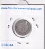 CR4044 MONEDA ALEMANIA 5 PFENNING 1875 - Imagen 2