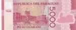 CRBX2153 BILLETE PARAGUAY 5000 GUARANIES SIN CIRCULAR - Imagen 2