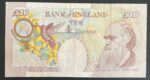 CRBX2452 BILLETE INGLATERRA 10 LIBRAS  USADO - Imagen 2