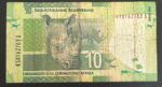 CRBX2454 BILLETE SUDAFRICA 10 RAND USADO - Imagen 2
