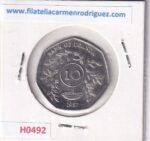 H0492 MONEDA UGANDA 10 SHILLINGS 1987 - Imagen 2