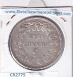 CR2779 MONEDA FRANCIA 5 FRANCOS 1842 EBC PLATA VER FOTOS - Imagen 2