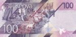 CRBX2474 BILLETE KENIA 100 SHILLING SERIE AH SIN CIRCULAR - Imagen 2