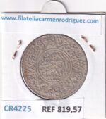 CR4225 MONEDA MARRUECOS 1/2 RIAL 1320 PLATA - Imagen 2
