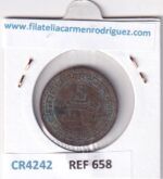 CR4242 MONEDA MARRUECOS 5 MAZUNAS 1321 BRONCE - Imagen 2