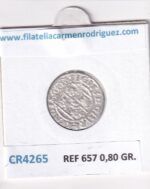 CR4265 MONEDA POLONIA 1/24 THALER 1623 PLATA - Imagen 2