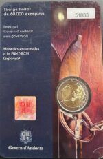 HEUR0588 MONEDA ANDORRA 2 EUROS 2024 (Esquí en andorra) CARTERA - Imagen 2