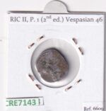 CRE7143 MONEDA DENARIO ROMA VESPASIANO VESTA 71 (DESCRIP. EN FOTOS) - Imagen 2