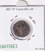 CRE7194 MONEDA DENARIO ROMA CARACALLA LIBERALITAS 210-213 (DESCRIP. EN FOTOS) - Imagen 2