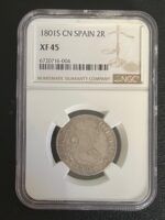 CRE7236 MONEDA ESPAÑA CARLOS IV 2 REALES 1801 SEVILLA CN ENCAPSULADA - Imagen 2