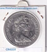 CR4359 MONEDA ISLA DE MAN 1 CROWN 1976 CU-NI - Imagen 2