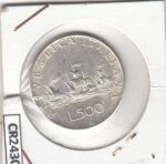 CR2430 MONEDA ITALIA 500 LIRAS 1958 PLATA - Imagen 2