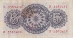 CRBS1768 BILLETE ESPAÑA 5 PESETAS 1947 SERIE D BC - Imagen 2