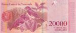 CRBX2562 BILLETE VENEZUELA 20000 BOLIVARES 2016 SERIE A000 S/C - Imagen 2