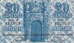 CRBL0486 BILLETE LOCAL ESPAÑA BARCELONA 50 CENTIMOS 1937 SIN CIRCULAR - Imagen 2
