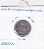 CRE7772 MONEDA ESPAÑA ISABEL II 2 REALES 1853 BARCELONA ENGARZADA - Imagen 2