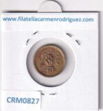 CRM0827 FICHA ELECTRICIDAD ISABEL II 10 CENTIMOS 1907 - Imagen 2
