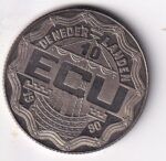 HEXP0115 MONEDA PAISES BAJOS 10 ECUS 1990 CUPRONIQUEL - Imagen 2