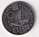 HEXP0132 MONEDA PAISES BAJOS 5 EUROS 1996 - Imagen 2