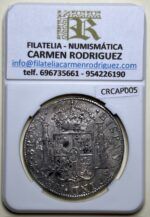 CRCAP005 MONEDA ESPAÑA CARLOS IV 8 REALES 1791 MEXICO FM - Imagen 2