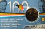 HEUR0609 MONEDA BELGICA 2 EUROS 2021 (100 años Constitución) COIN CARD - Imagen 2
