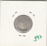 MONEDA ESPAÑA GOBIERNO PROVISIONAL 50 CENTIMOS PLATA 1869 - Imagen 2