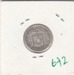 MONEDA ESPAÑA ALFONSO XIII PLATA 50 CENTIMOS 1894 - Imagen 2