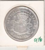MONEDA ESPAÑA ALFONSO XIII 5 PESETAS 1893 PLATA - Imagen 2