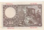 BILLETE ESPAÑA 100 PESETAS 1948 SIN SERIE - Imagen 2