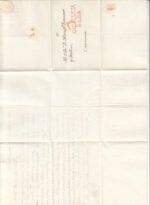 CRCAR002 ESPAÑA (PREFILATELIA) CARTA COMPLETA DE MORON DE LA FRA. A CARMONA, AÑO 1829 MARCA 1 Y PORTEO 6 EN ROJO ANARANJADO - Imagen 3