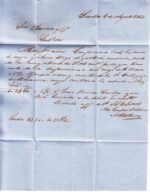 CRCAR008 ESPAÑA (PREFILATELIA) CARTA COMPLETA DE SEVILLA A LISBOA 1862 NUMERAL 45 EN EL FRENTE Y AL DORSO MARASELLOS OVALADO LIS - Imagen 3