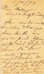 CRCAR268 ENTERO POSTAL DE GIBRALTAR CON MATASELLOS 31-03-1894 - Imagen 2