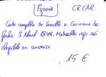 CRCAR348 CARTA COMPLETA DE SEVILLA A CARMONA VER DESCRIPCON EN FOTO - Imagen 3