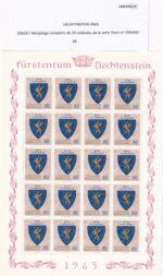 CRSEXT0519 SELLOS LIECHTENSTEIN Minipliego completo de 20 unidades de la serie Yvert nº 399/402 - Imagen 3