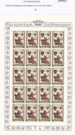 CRSEXT0572 SELLOS LIECHTENSTEIN Minipliego de 20 unds. de la serie Yvert 383/6 - Imagen 3