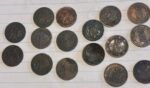 CRLOT015 LOTE DE 16 MONEDAS DE 1 CTS DE GOB. PROV Y ALFONSO XII - Imagen 3