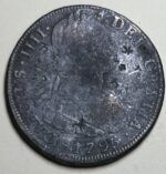 CRCAP022 MONEDA ESPAÑA CARLOS IV 8 REALES 1795 POTOSI PP RESELLOS CHIN. - Imagen 3
