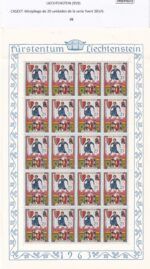 CRSEXT0572 SELLOS LIECHTENSTEIN Minipliego de 20 unds. de la serie Yvert 383/6 - Imagen 4