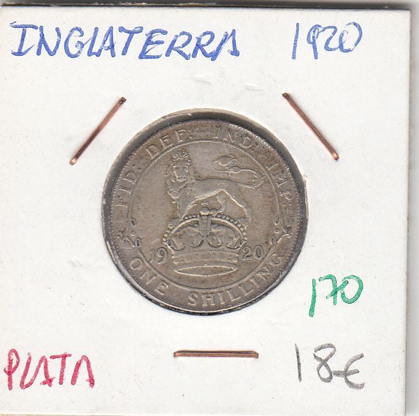 CR0170 CR0170 MONEDA INGLATERRA PLATA 1 SHILLING 1920 - Imagen 1
