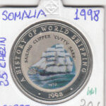 CR0461 MONEDA SOMALIA 25 CHELINES 1998 20