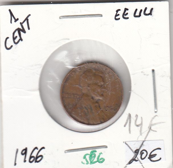 CR0566 CR0566 MONEDA EEUU 1 CENT 1966 - Imagen 1