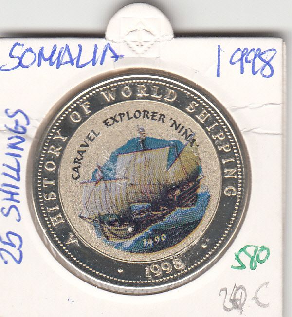 CR0580 CR0580 MONEDA SOMALIA 25 SHILLINES 1998 - Imagen 1
