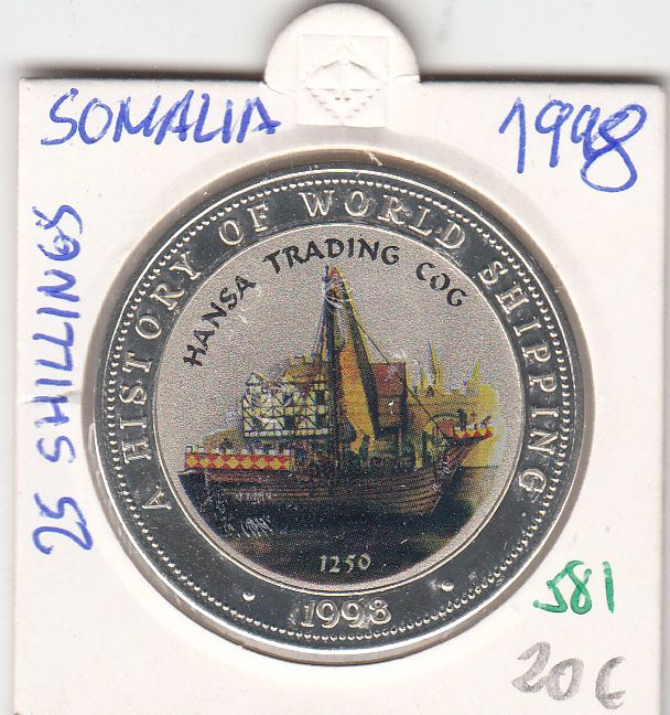 CR0581 CR0581 MONEDA SOMALIA 25 SHILLINES 1998 - Imagen 1