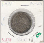 CR0686 MONEDA PORTUGAL PLATA 5 ESCUDOS 1932 35