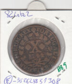 CR0689 MONEDA PORTUGAL 10 REIS 1744 - Imagen 2